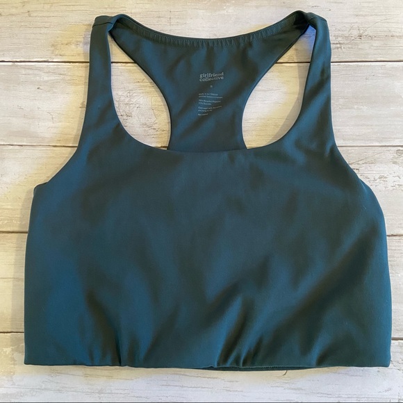 girlfriend collective Other - Girlfriend Collective Paloma Long-line Racerback Sports Bra Forest Green Small